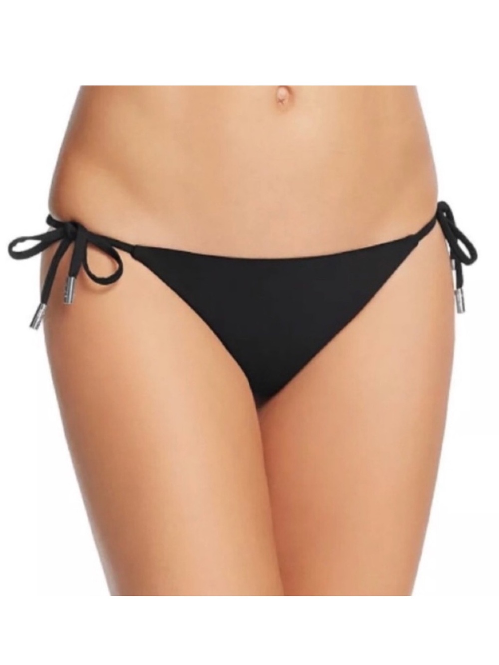 Red Carter Black Reversible Brazilian Cut Side Tie Bikini Bottom Size Small